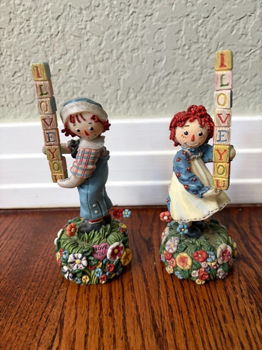 Raggedy Ann & Andy I Love You figurines SAN FRANCISCO MUSIC BOX CO Figures Works